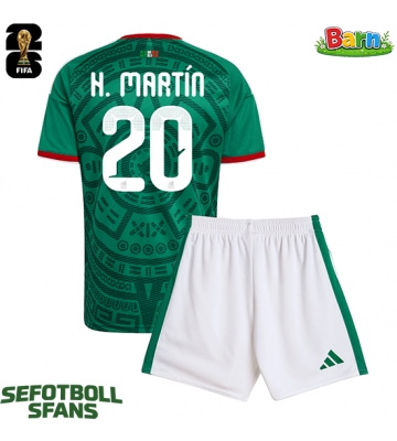Mexiko Johan Vasquez #5 Hemmaställ Barn VM 2026 Kortärmad (+ Korta byxor)